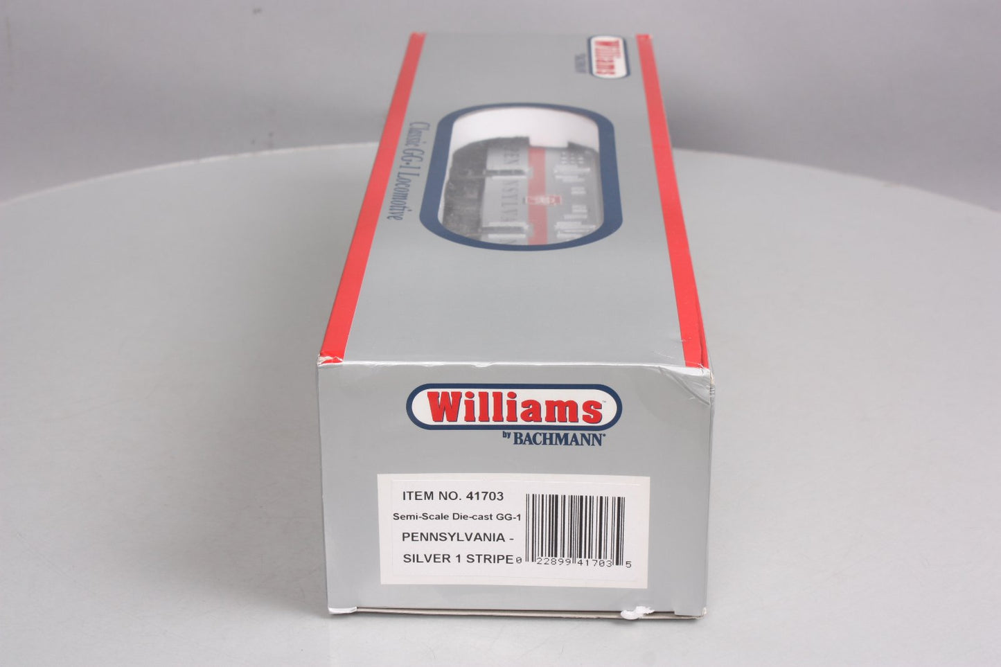 Williams 41703 O PRR Silver 1-Stripe GG-1 Electric Loco w/Horn & Bell #4860