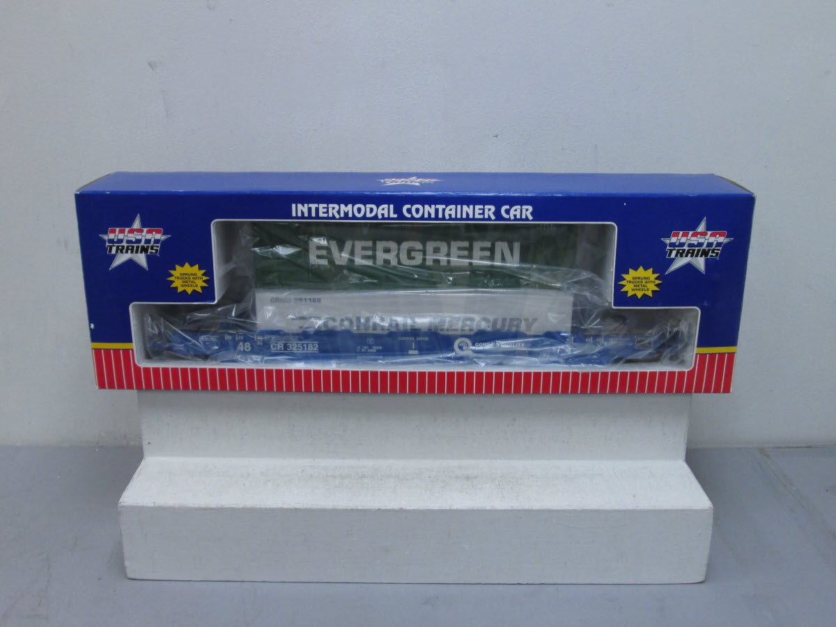 USA Trains R17134 G Conrail Gunderson Husky Stack with Container (Set of 3)