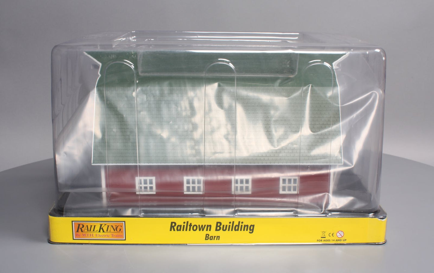MTH 30-90407 O Assembled Red Barn w/Green Roof