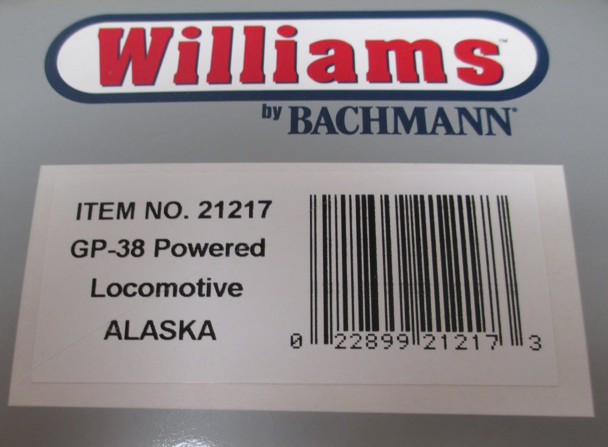 Williams 21217 Alaska Railroad GP38 Powered Diesel Locomotive #2003