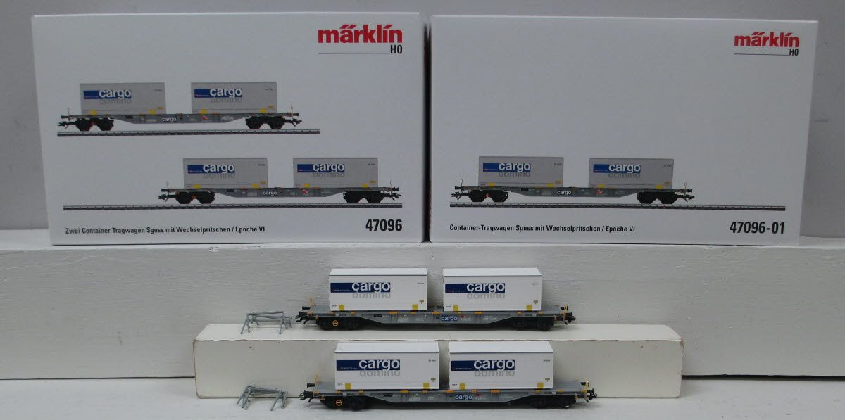 Marklin 47096 HO Swiss Federal Railways Type Sgnss Container Flat