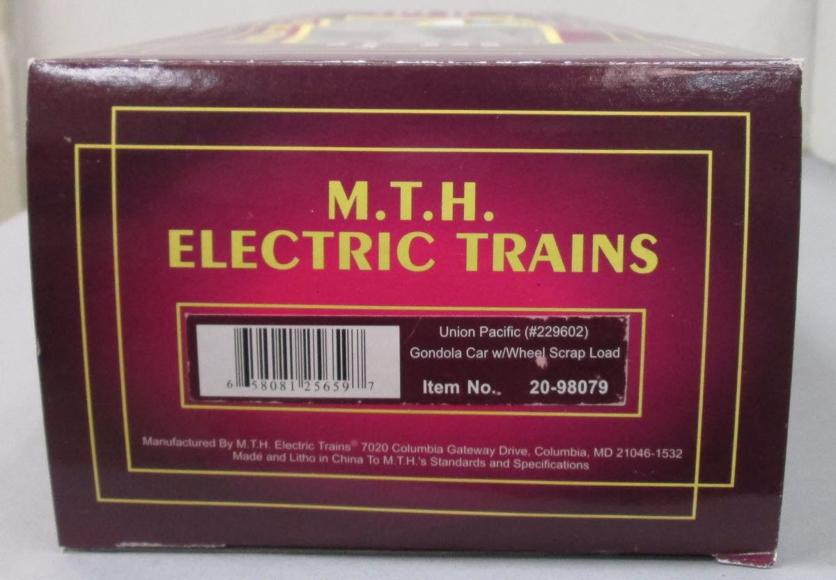 MTH 20-98079 O Union Pacific Gondola Car w/ Wheel Scrap Load #229602