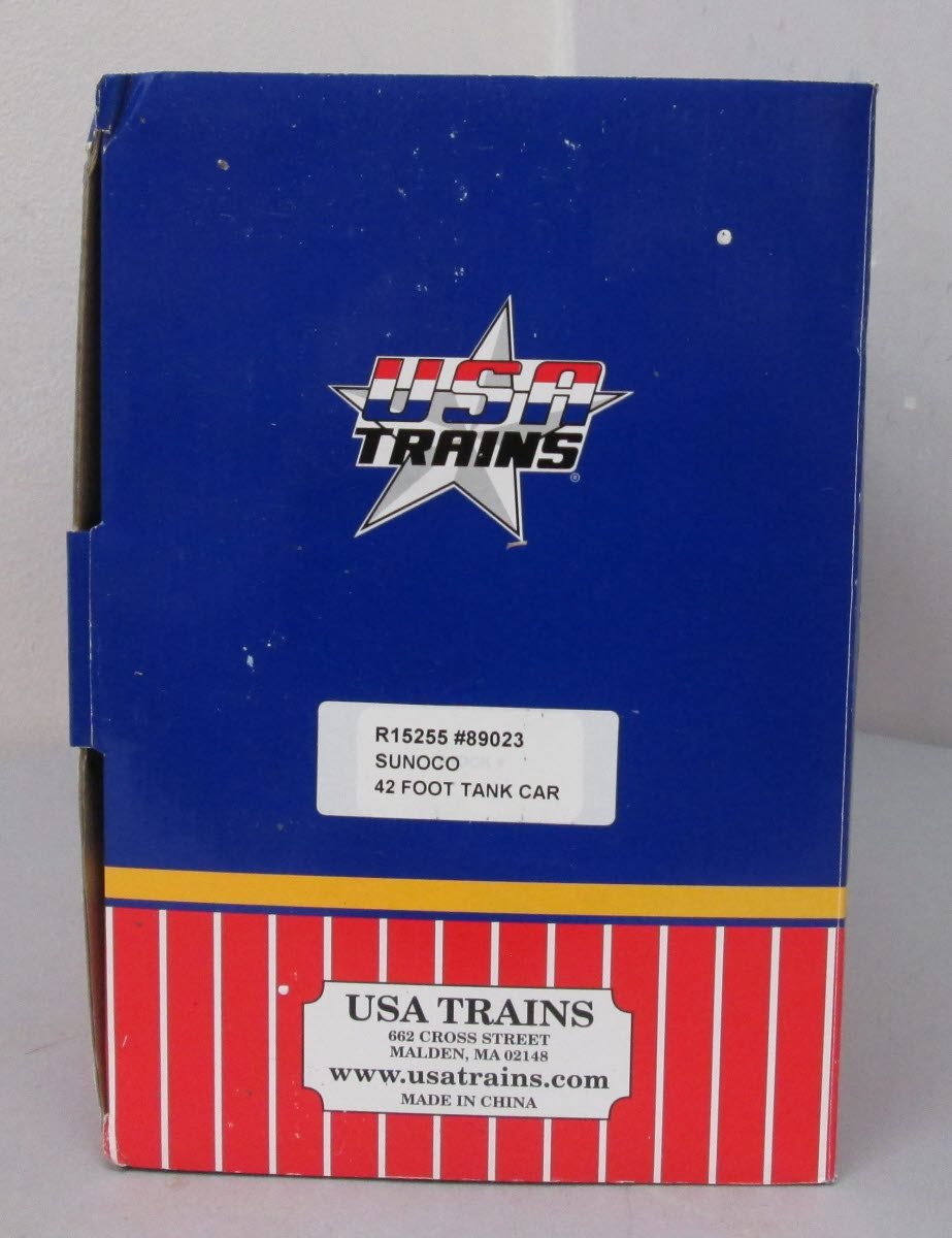 USA Trains R15255 Sunoco 42' Modern Tank Car Black (Metal Wheels)