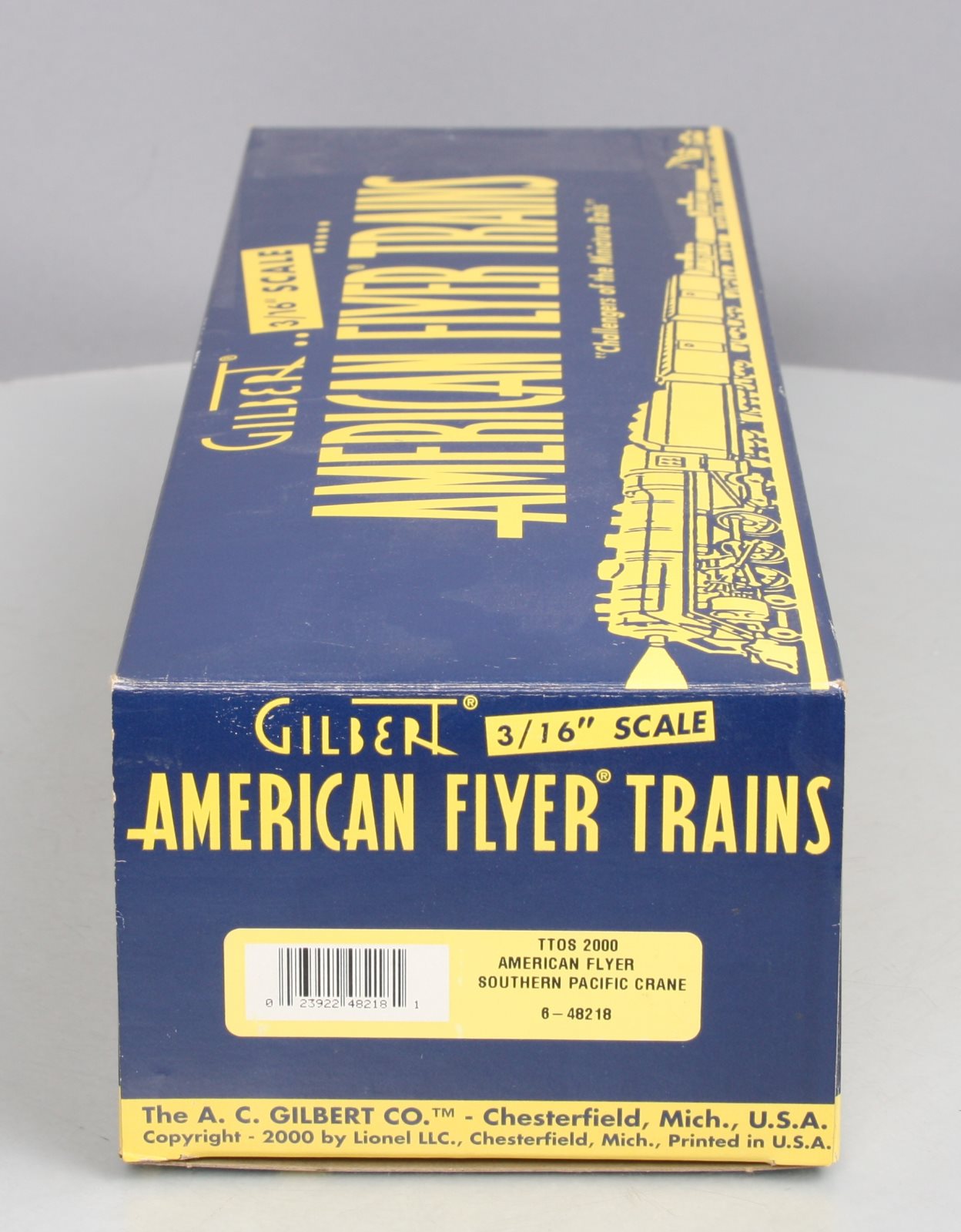 American Flyer 6-48218 S Scale Southern Pacific TTOS Crane Car