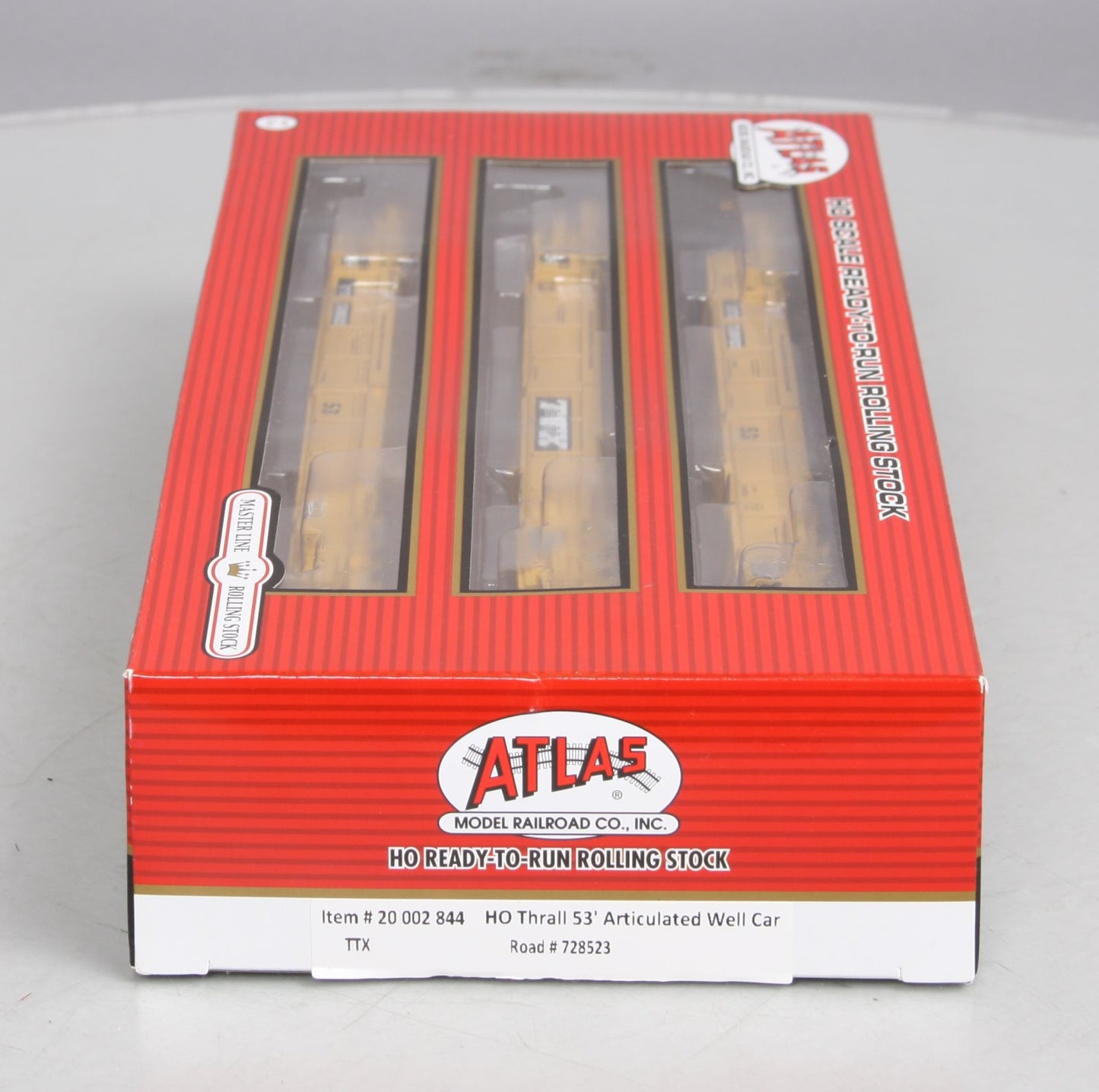 Atlas 20002844 HO Scale Thrall 53' Articulated Well Car #728523