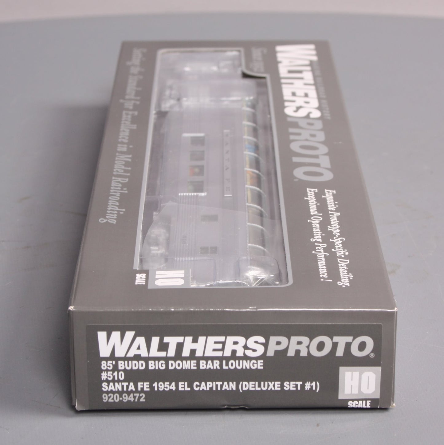 Walthers 920-9472 HO Scale Santa Fe El Capitan 85' Budd Big Dome Bar Lounge #510