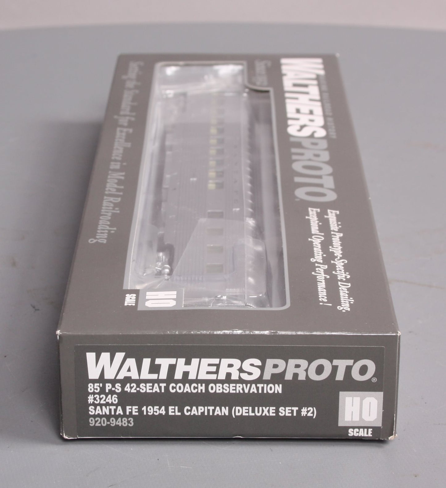 Walthers 920-9483 HO Santa Fe El Capitan 85' P-S 42-Seat Coach Observation #3246