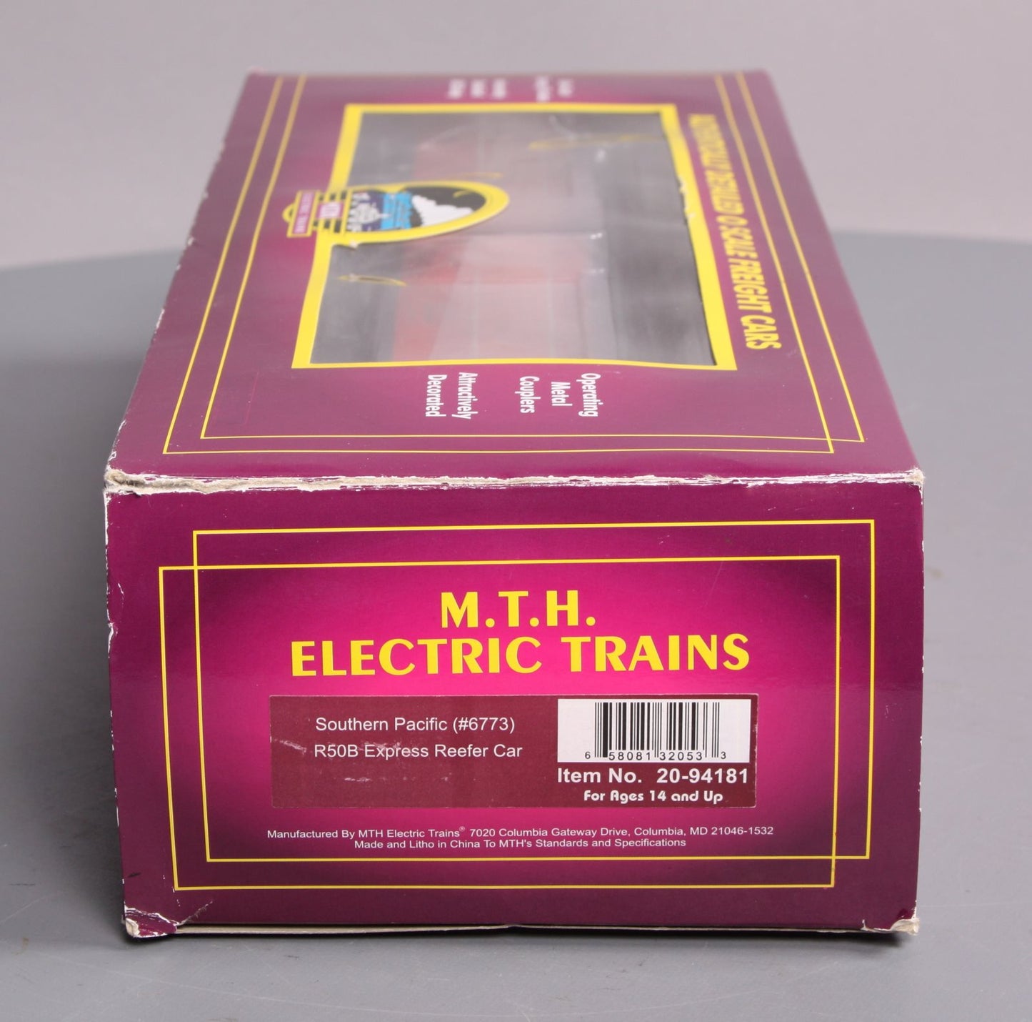 MTH 20-94181 O Gauge Southern Pacific R50B Express Reefer Car #6673