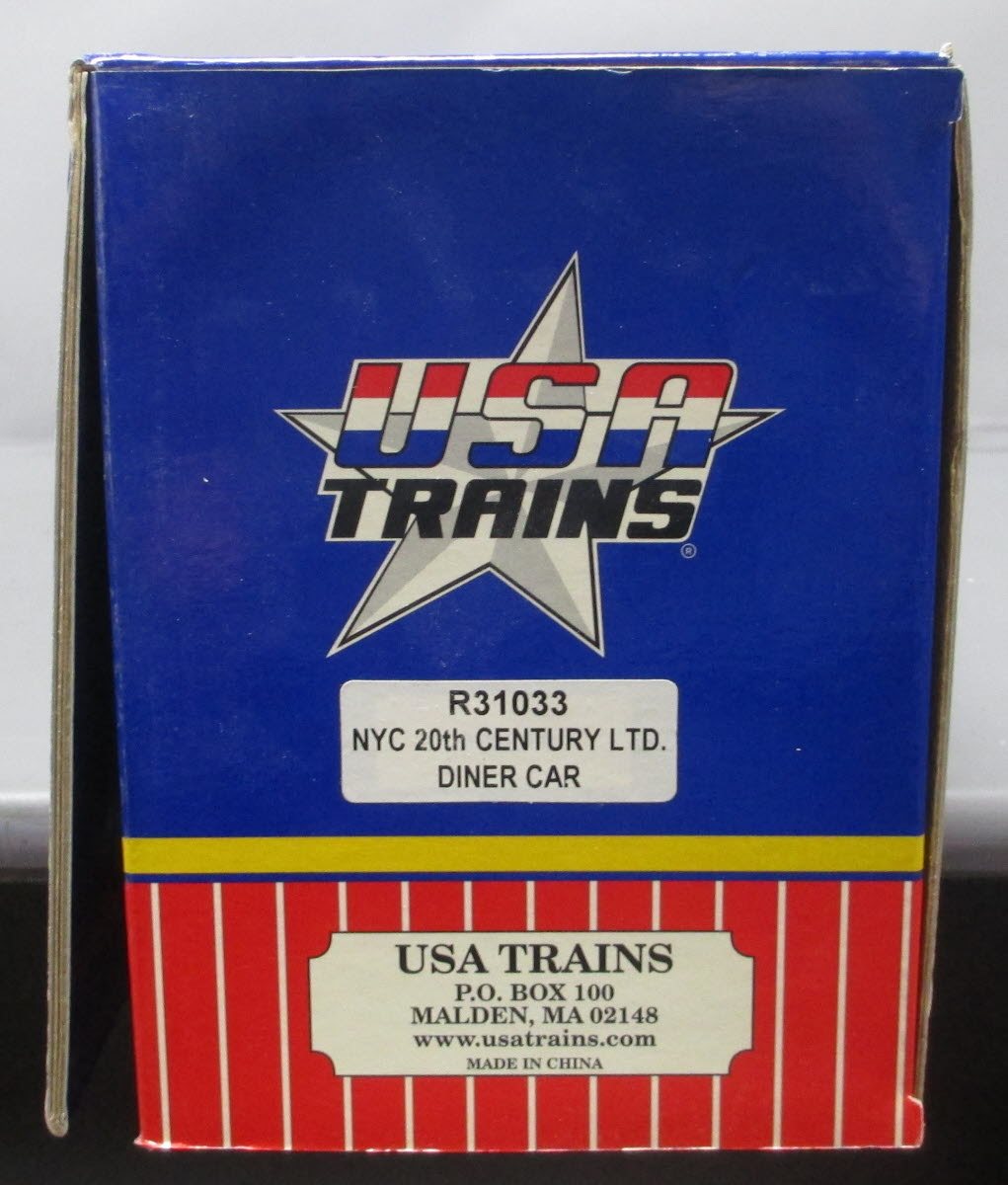 USA Trains R31033 G NYC 20th Century Limited Diner Lighted #2 - Metal Wheels