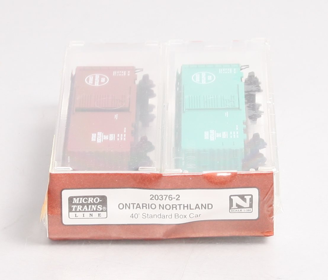 Micro-Trains 20376-2 N Ontario Northland 40' Standard Boxcar (Set of 2)