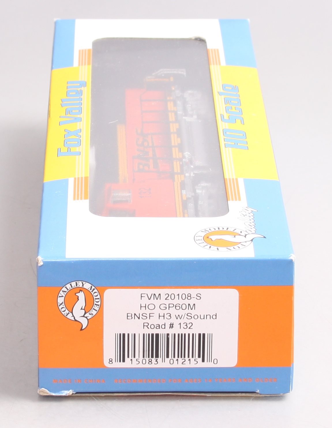 Fox Valley Models 20108-S HO Burlington Northern Santa Fe GP60M Diesel Loco #132