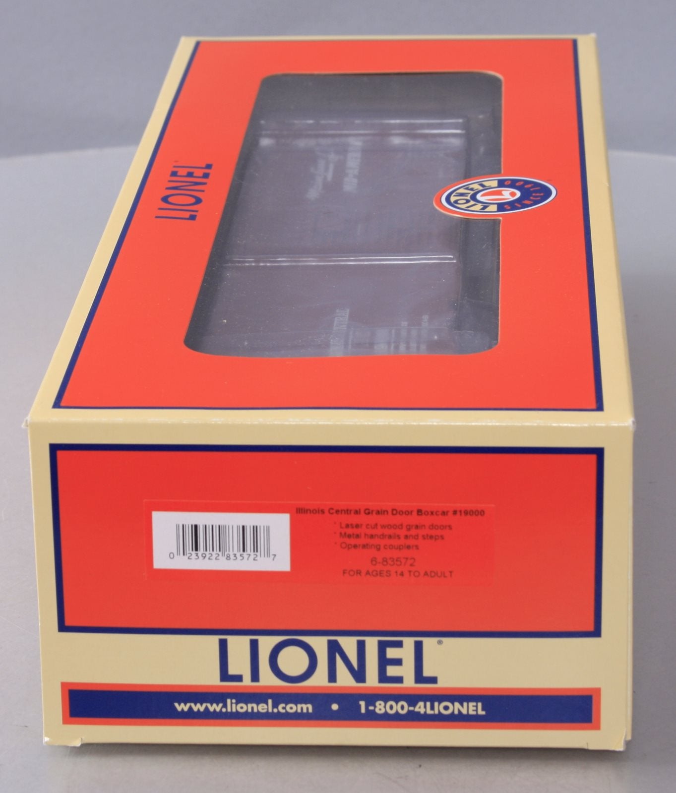 Lionel 6-83572 O Illinois Central Grain Door PS-1 Boxcar #19000