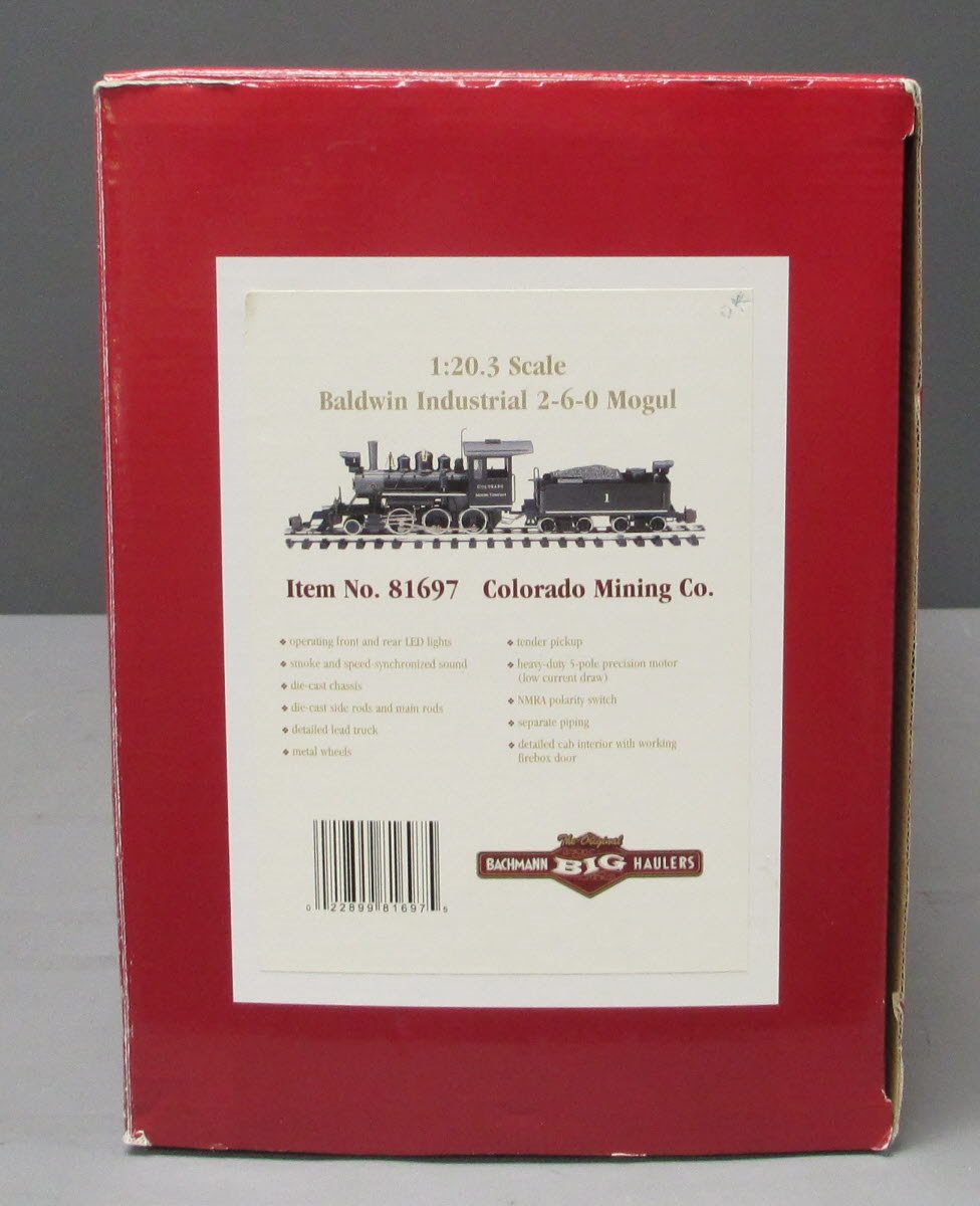 Bachmann 81697 Colorado Mining Baldwin 2-6-0 Mogul