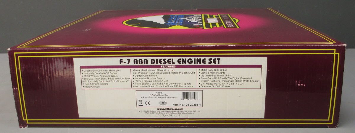 MTH 20-20391-1 Alaska F7 ABA Diesel Engines w/PS 3.0 ##1500/1508/1503