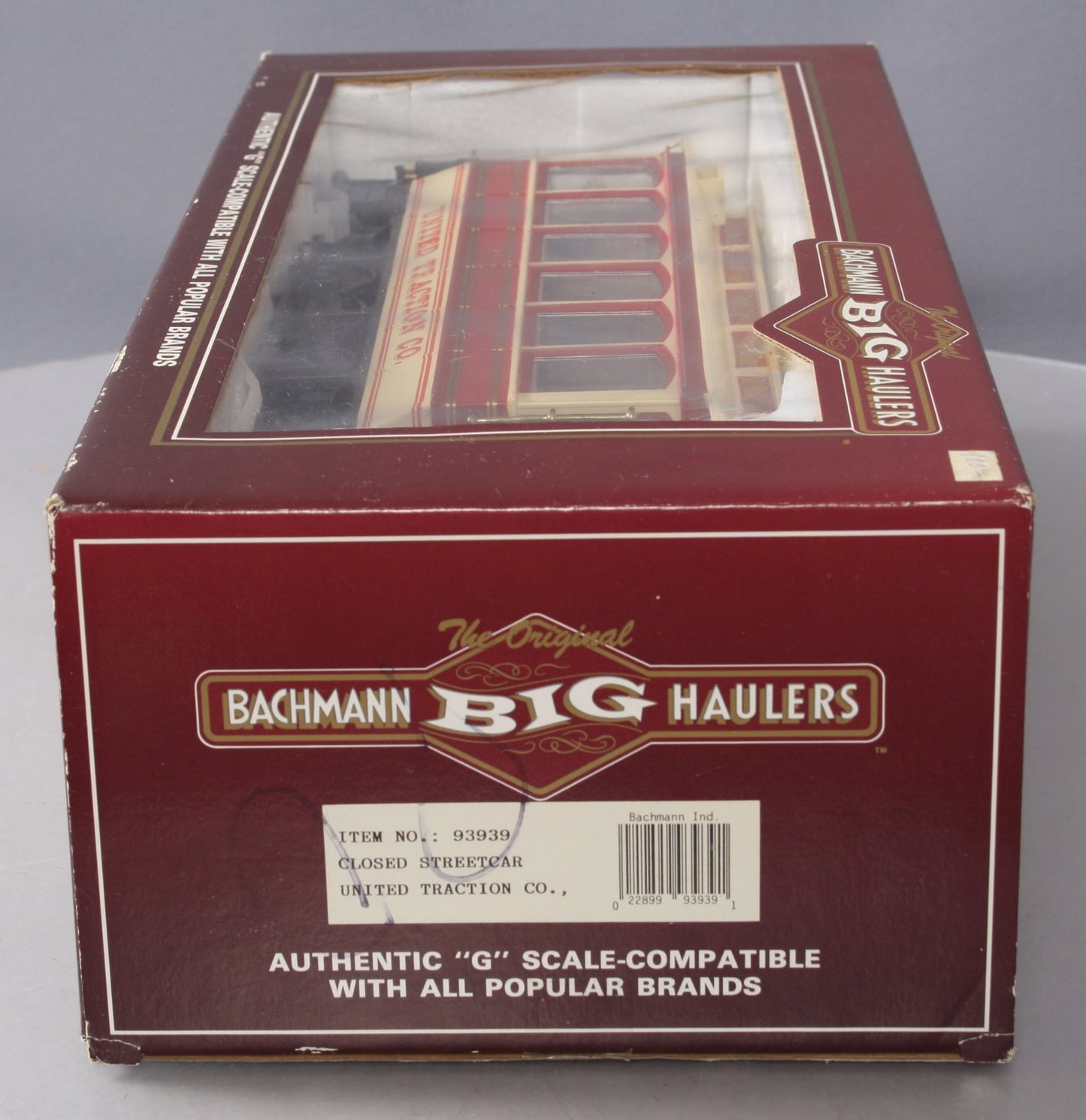 Bachmann 93939 G Scale Closed Street Car United Traction #1623 (Metal Wheels)