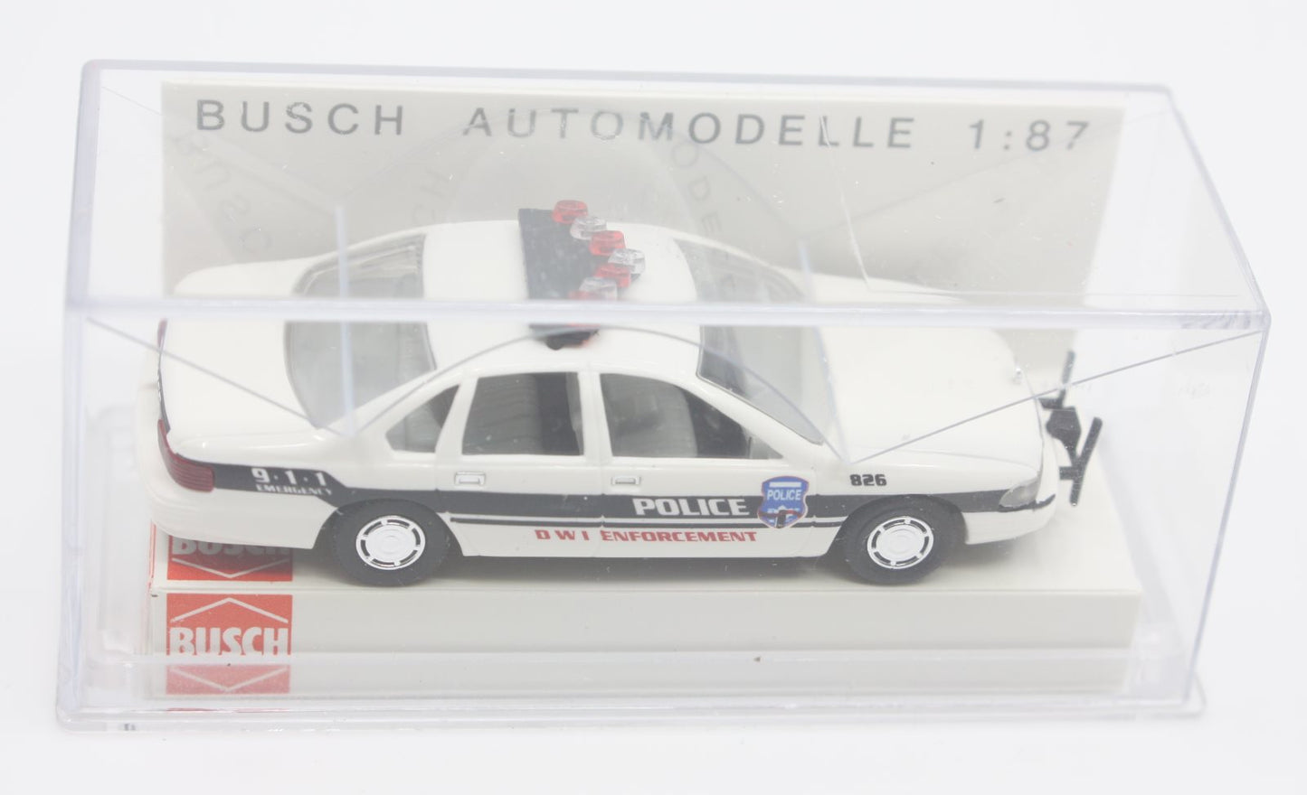 Busch 47603 HO Chevrolet Caprice DWI Enforcement Police Vehicle