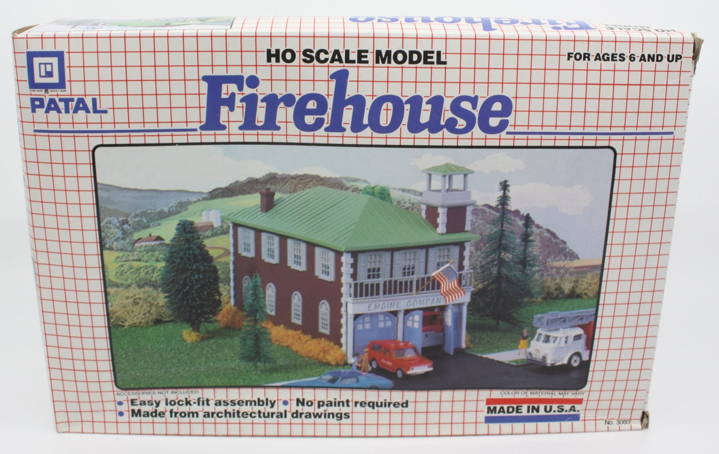Patal 3080 HO Scale Firehouse Building Kit