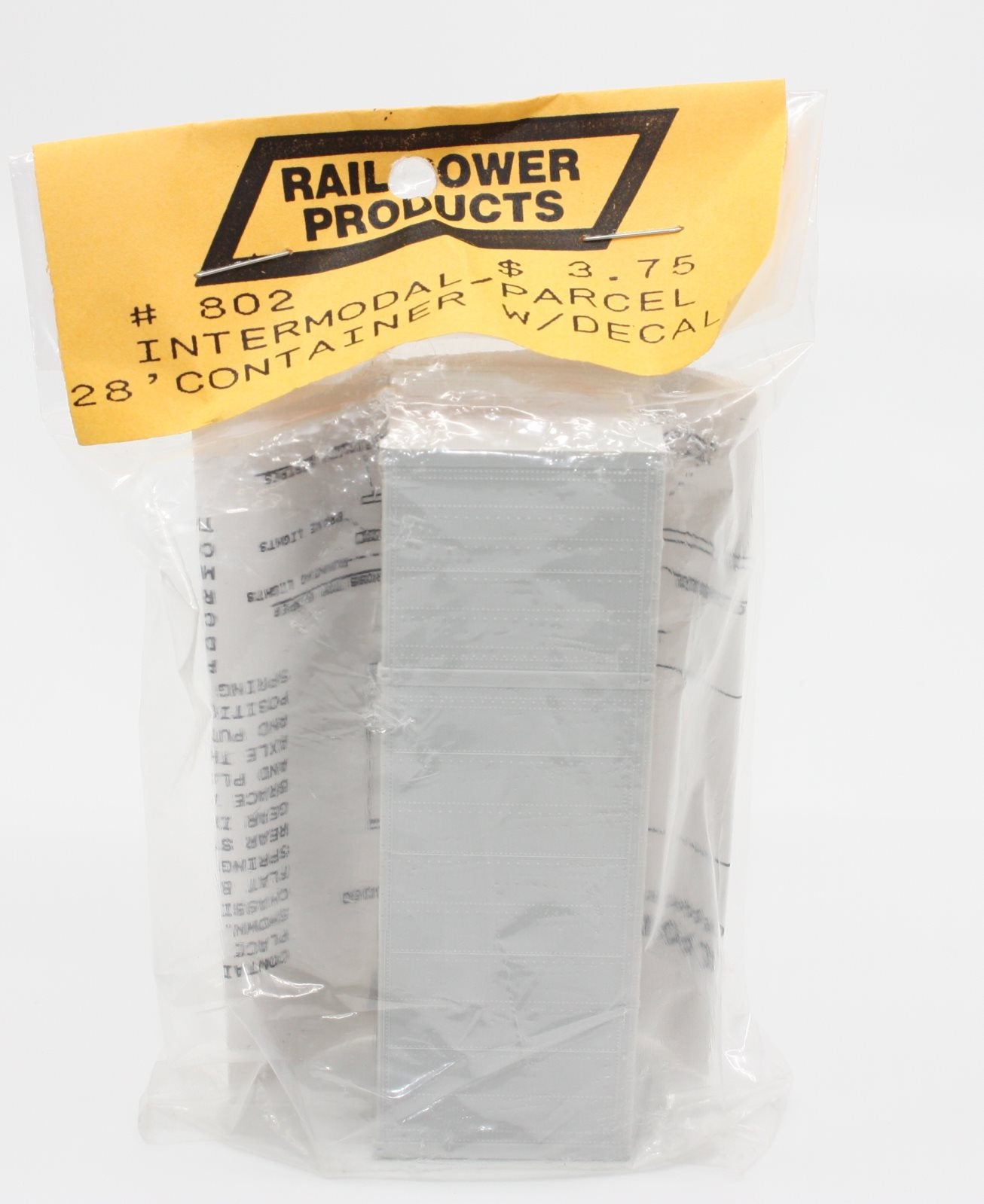 Rail Power 802 HO 28' Intermodal/Parcel Container W/Decals Kit