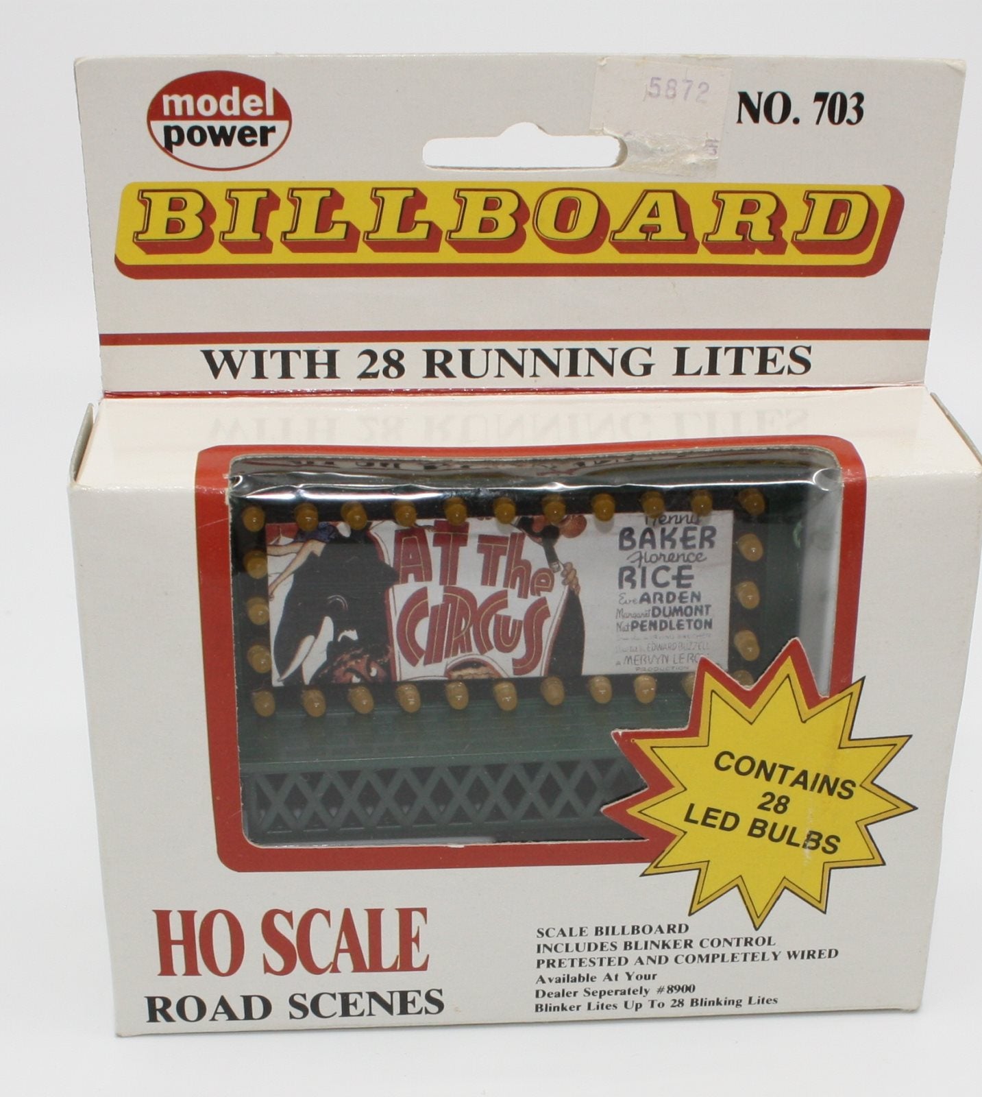 Model Power 703 HO Scale Lighted Billboard w/28 LEDs