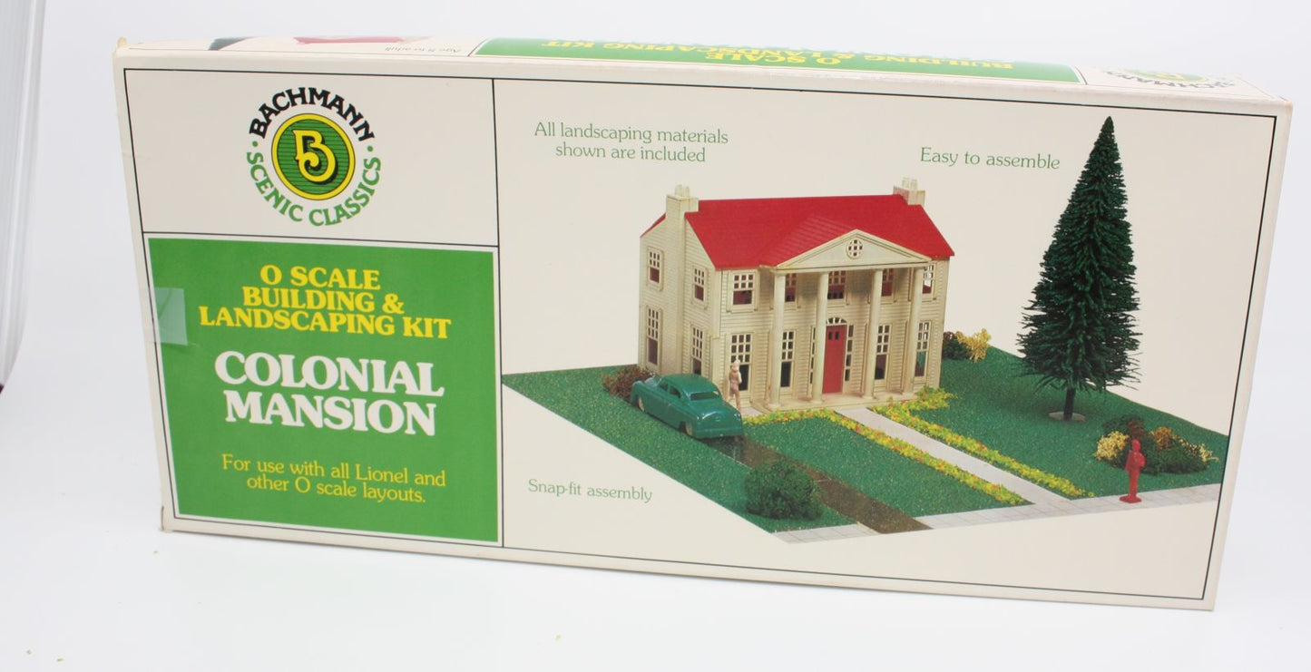 Bachmann 1983 O Plasticville Colonial Mansion Classic Building Kit