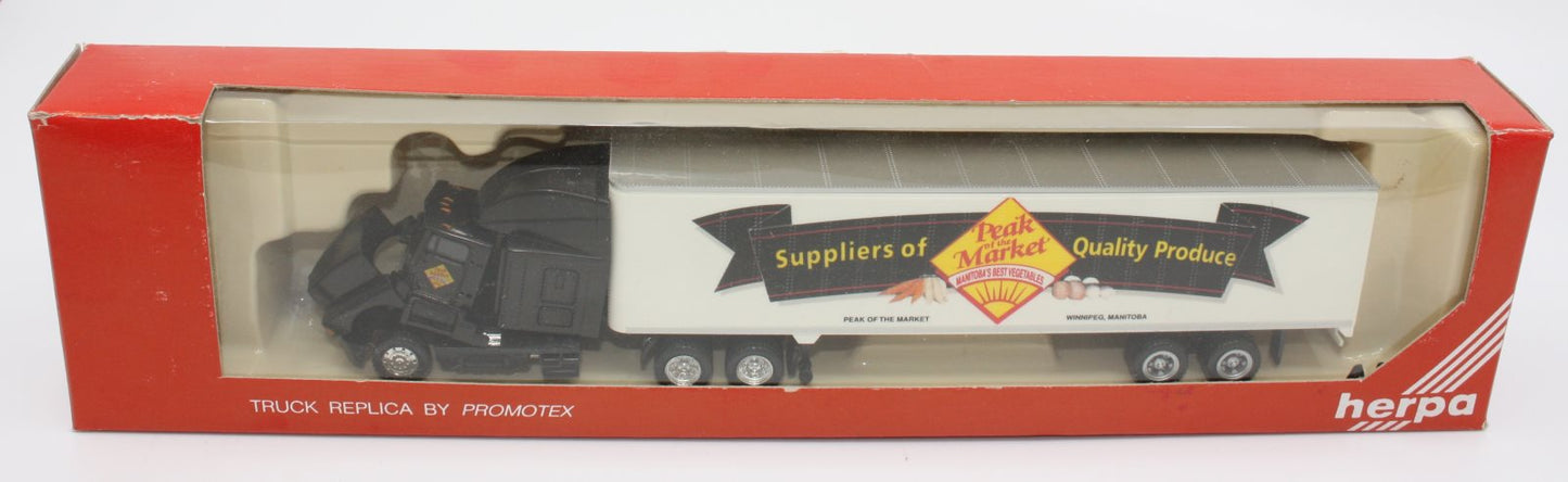 Herpa 6169 HO Peak of the Market Produce Kenworth T-600 Tractor Trailer