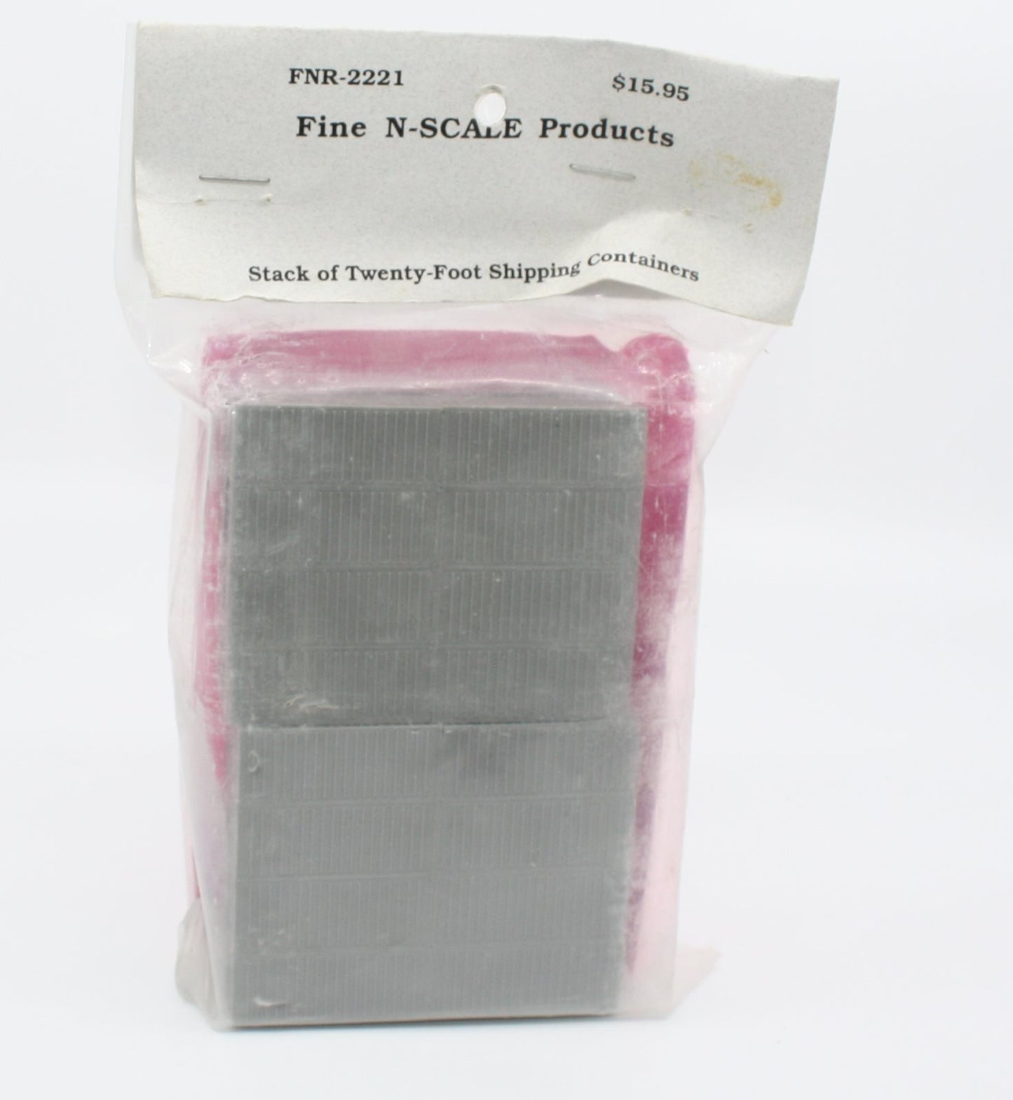 Fine N Scale Products FNR-2221 N Scale Stack of 20' Containers (Pack of 4)