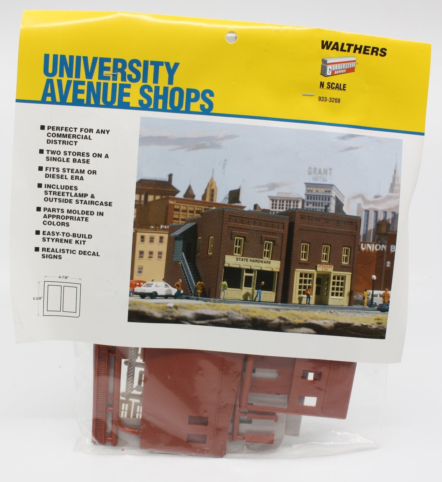 Walthers 933-3208 N Scale University Avenue Shops Building Kit