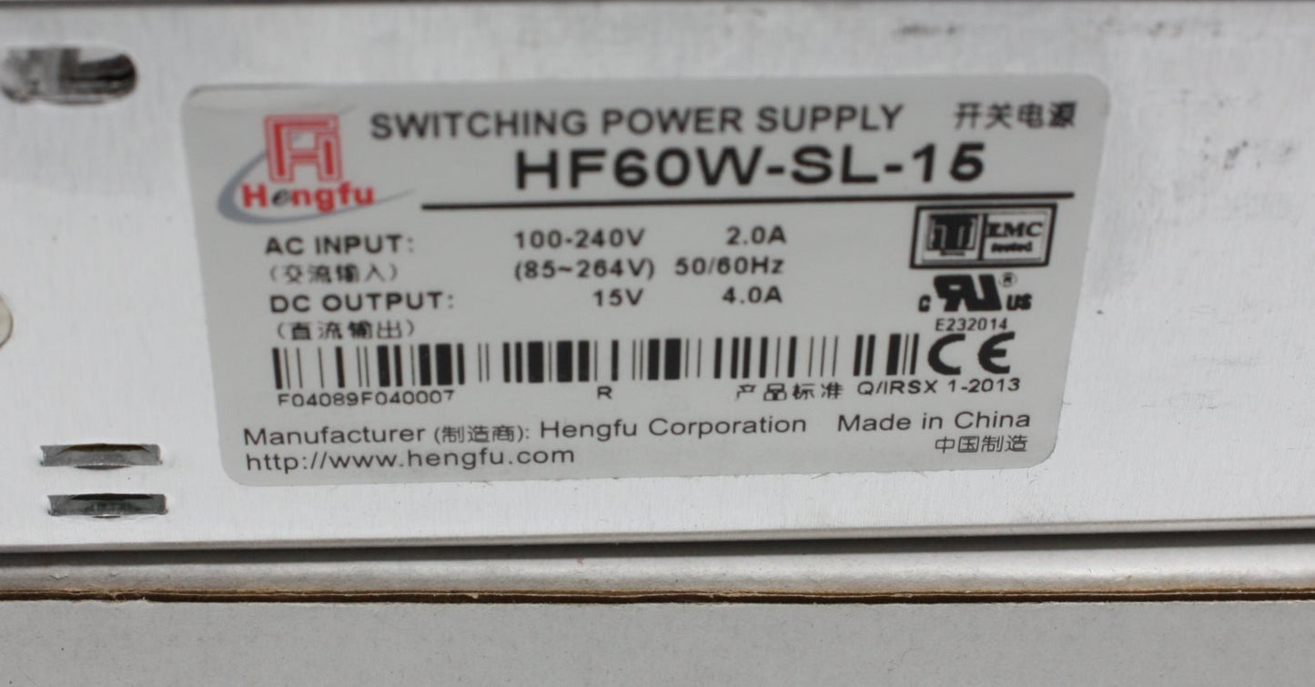 Hengfu HF60W-SL-15 Switching Power Supply 60W AC Input/Dc Output