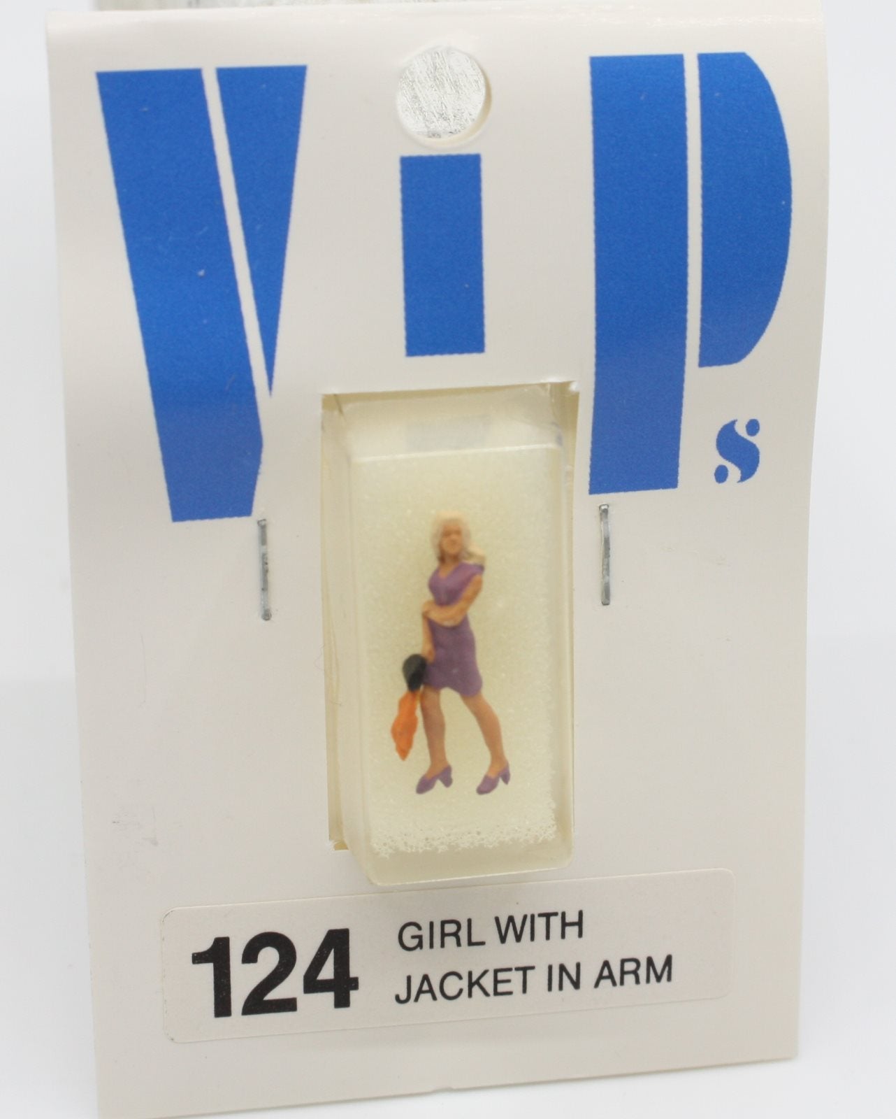 Preiser 124 HO Girl with Jacket on Arm Figure