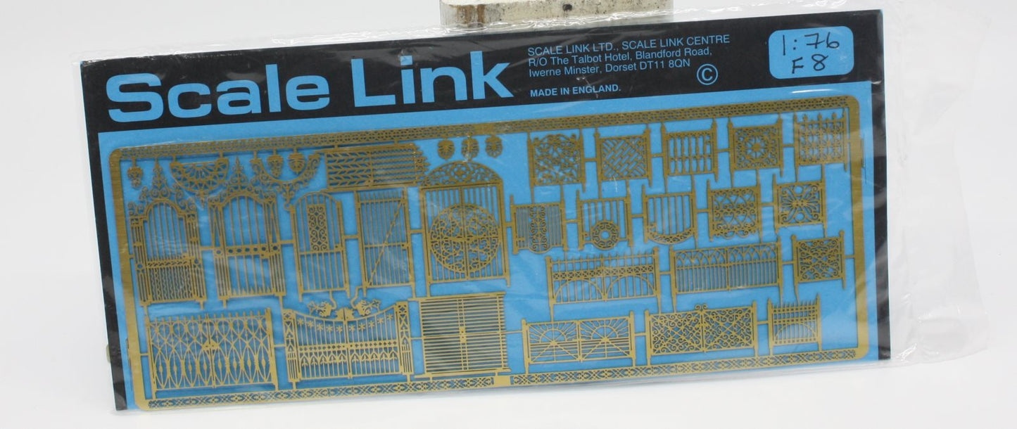 Scale Link F8 HO Brass Fence & Gate