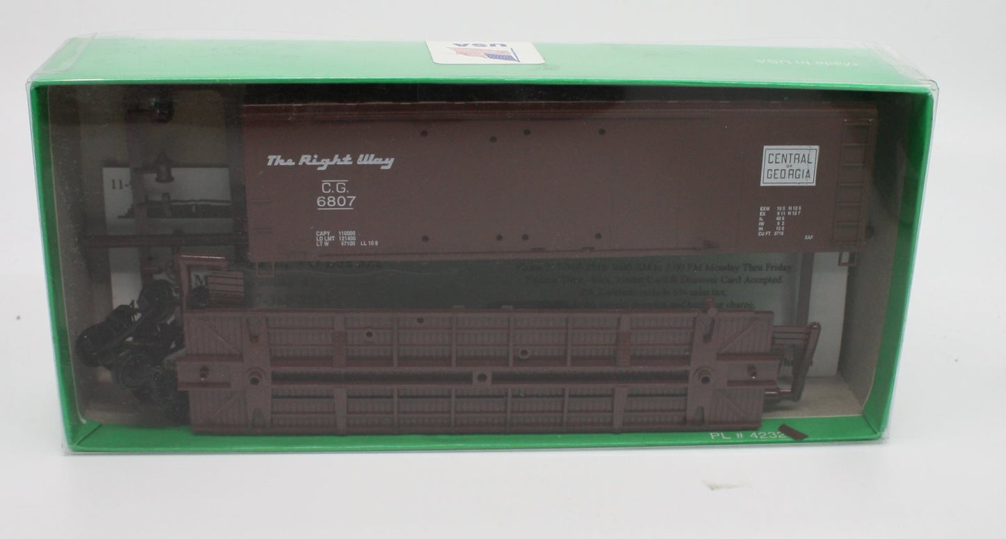 Bowser 3-1207 HO 40" Double Door Box Car Kit Central Georgia