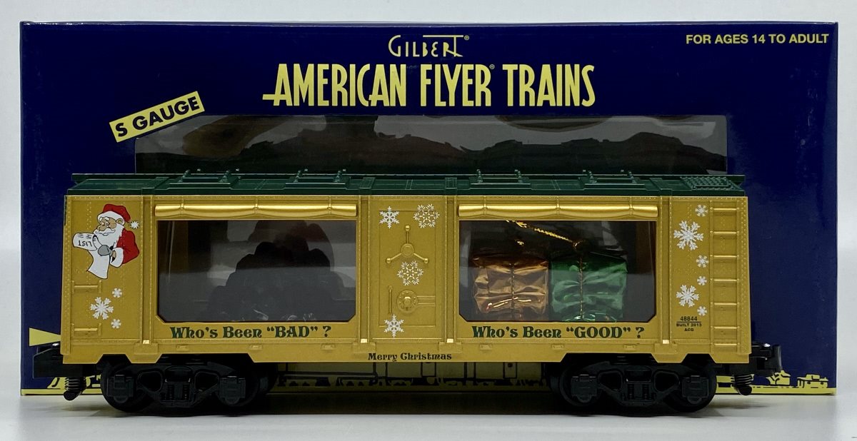 American Flyer 6-48844 S Gauge Christmas Good & Bad Mint Car – Trainz