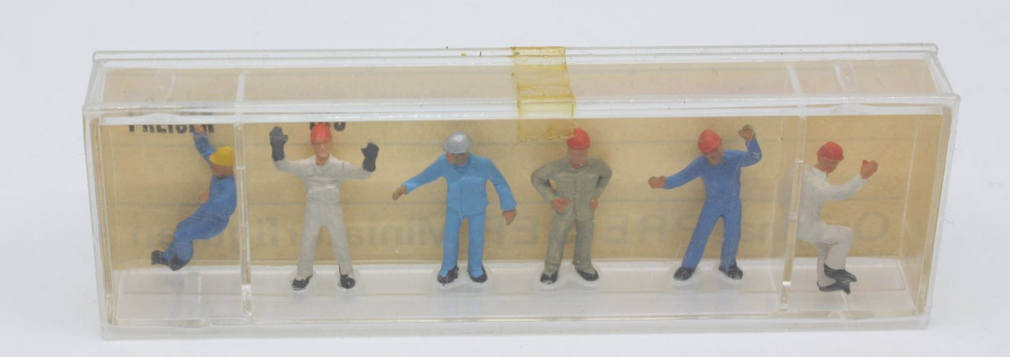 Preiser 105 HO Factory Workers Figures (Set of 6)