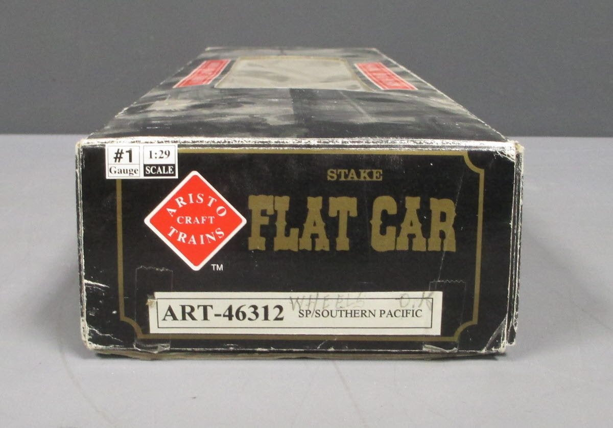 Aristo-Craft 46312 G Gauge Southern Pacific Flatcar #46312 with Stakes