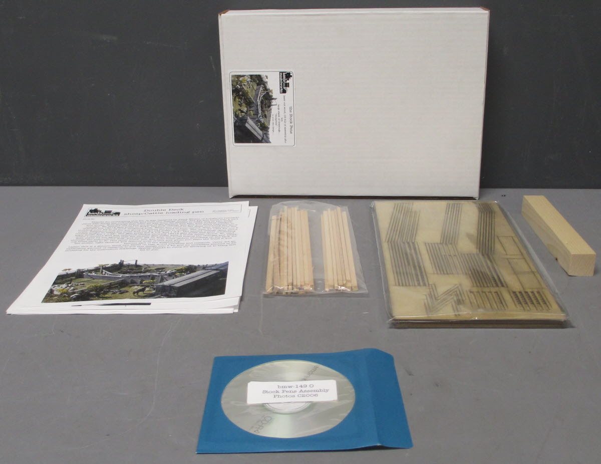 Banta Model Works BMW-149 O Scale The Stock Pens Laser Cut Wood Kit