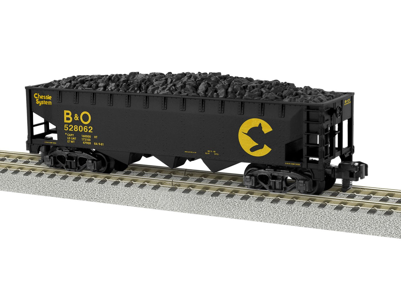 American Flyer 2019123 S Chessie 3-Bay Hopper Car #528062