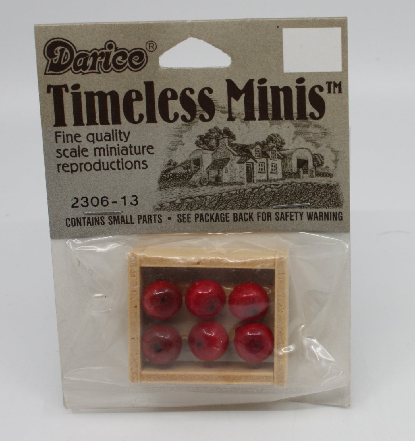 Darice 2306-13 O Scale Crate With 6 Apples