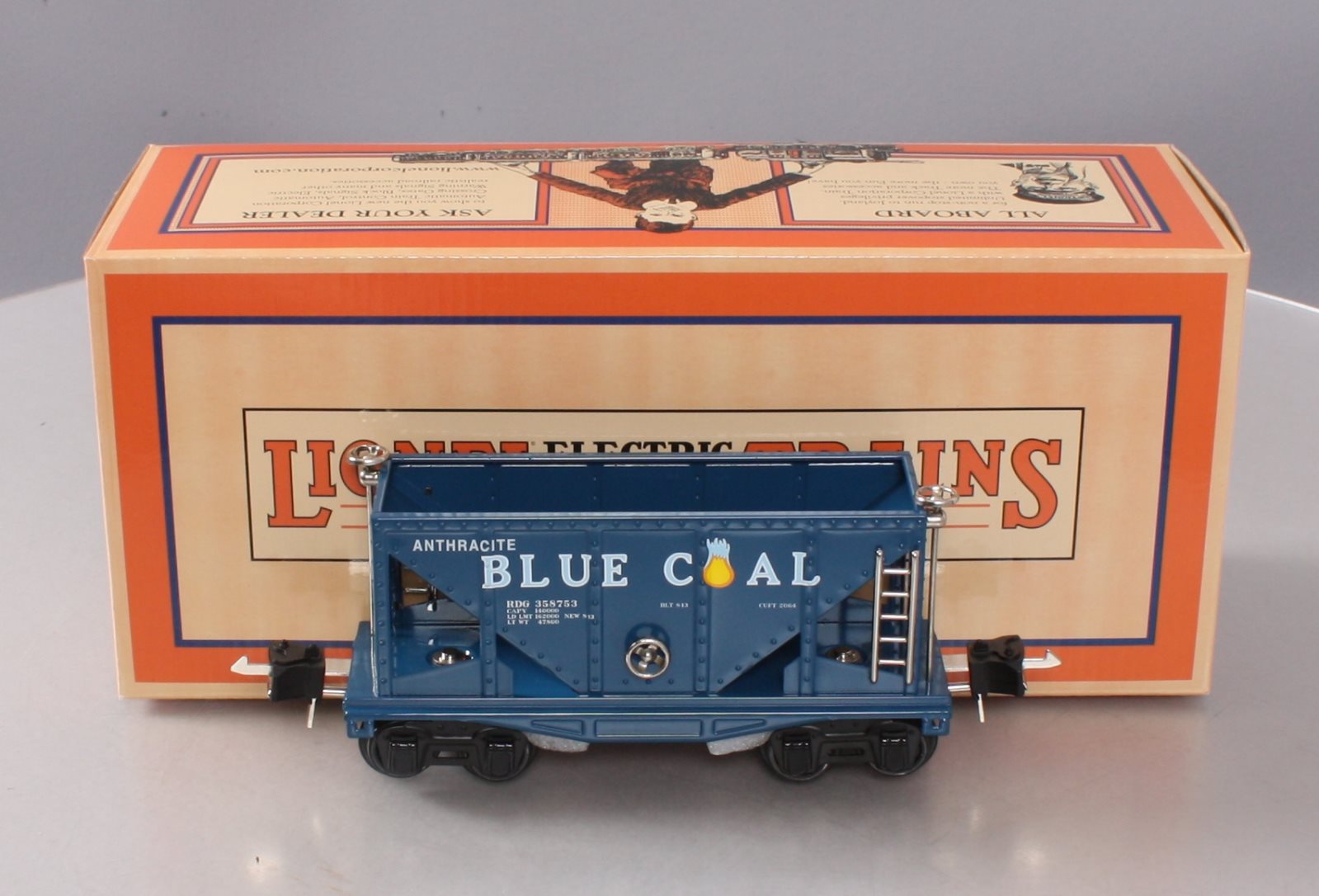 MTH 11-70104 Blue Coal Hopper Car #2653 – Trainz