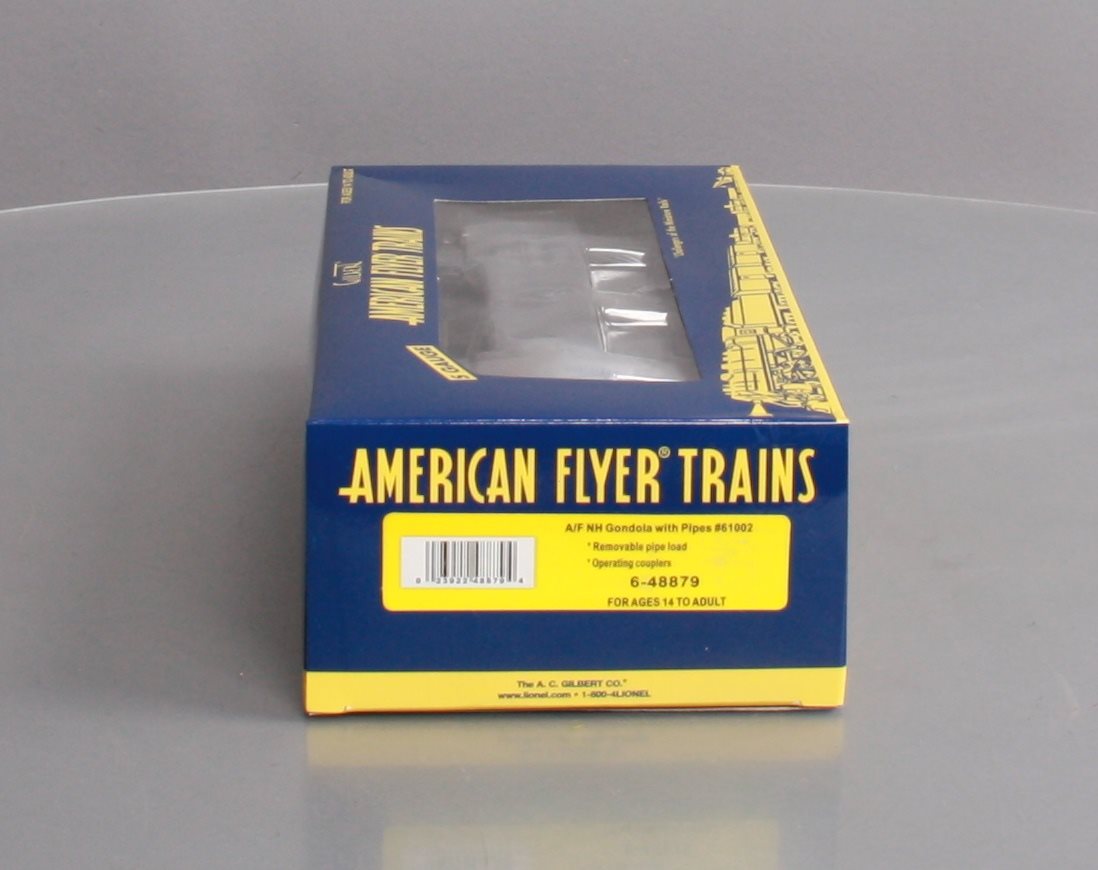 American Flyer 6-48879 S New Haven Gondola with Pipes