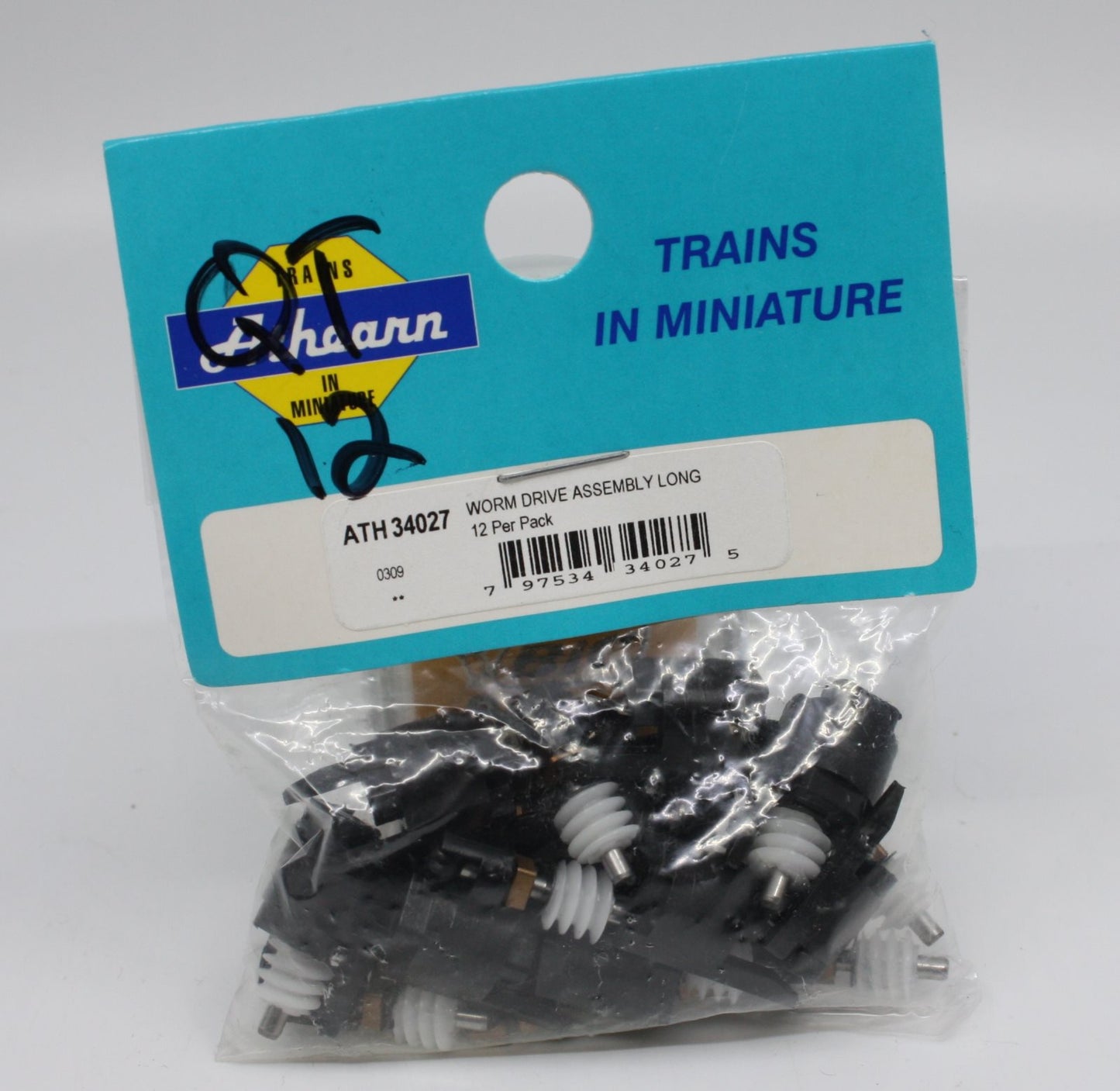 Athearn 34027 HO Worm Drive Assembly, Long 12 PAK