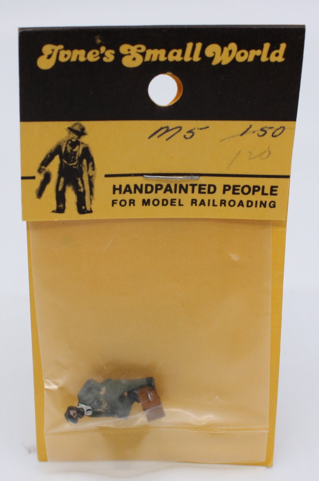 June's Small World M5 HO Stout Man, Foot on a Box Figure
