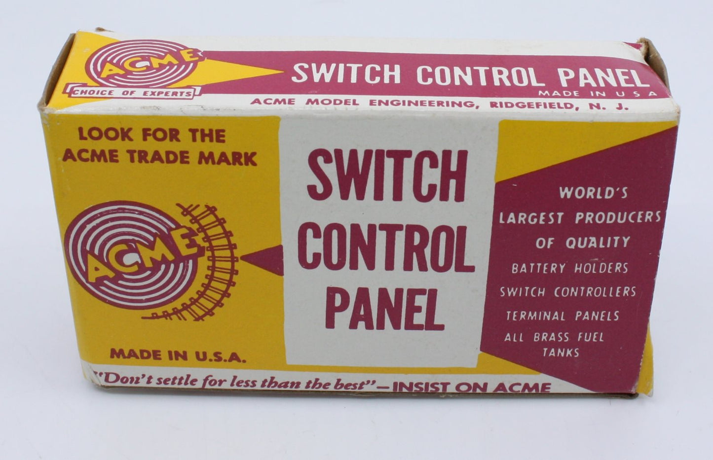 Acme 444 Turnout Switch Control Panel with Lights