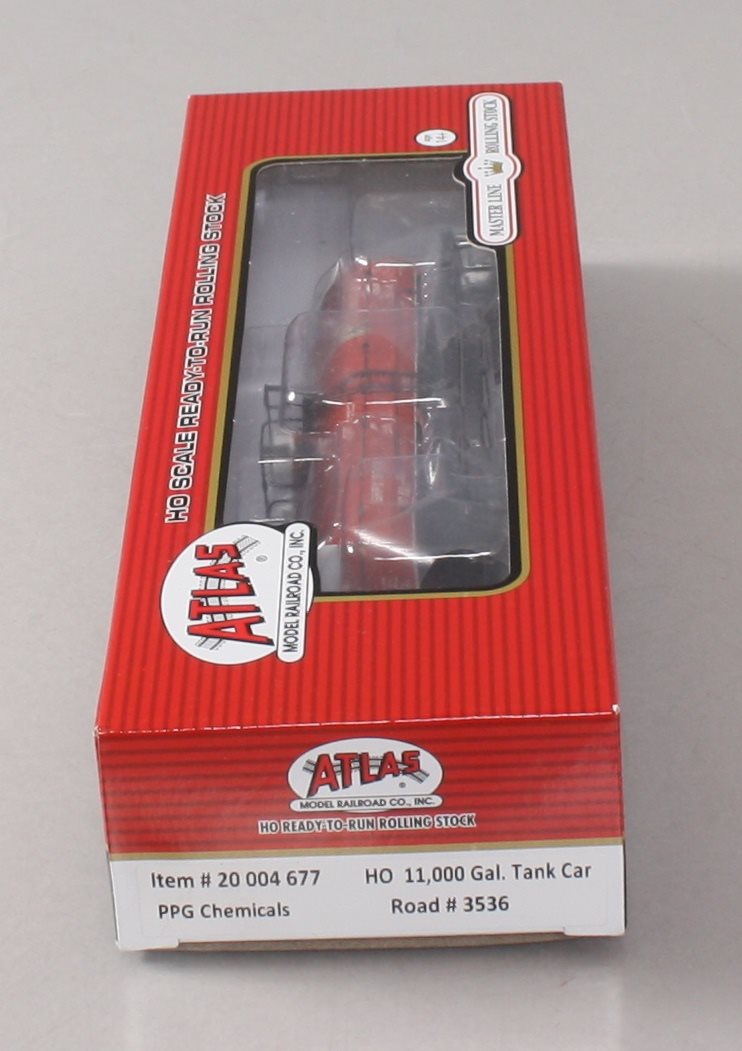Atlas 20004677 HO PPG Chemicals 11,000 Gallon Tank Car w/o Platform #3536