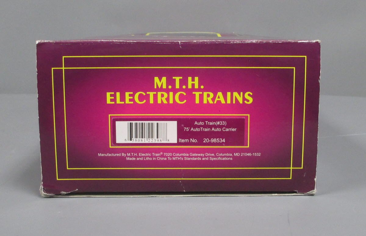 MTH 20-98534 Auto Train 75' AutoTrain Auto Carrier-