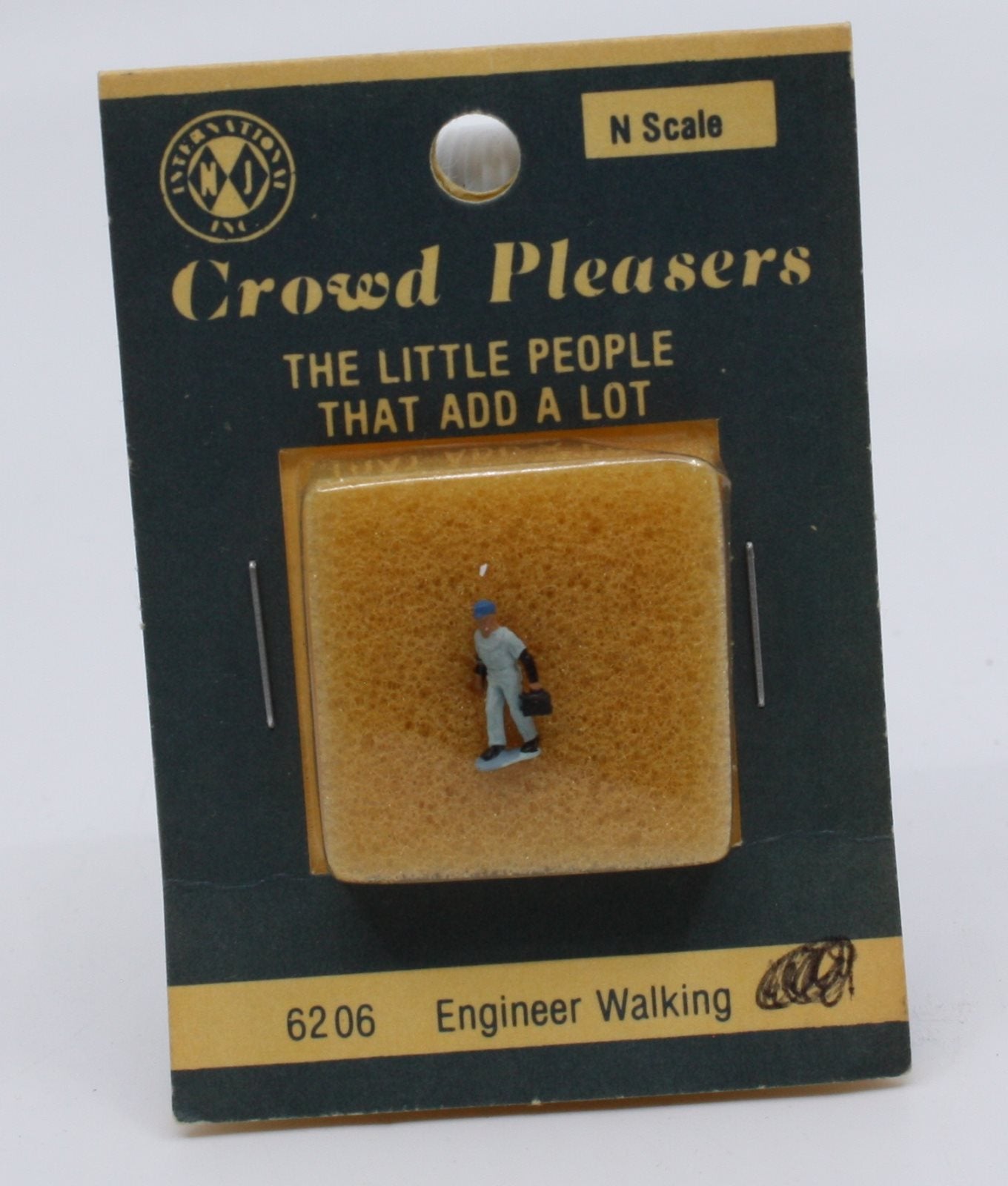 NJ International 6202 N Scale Crowd Pleasers Engineer Walking Figure