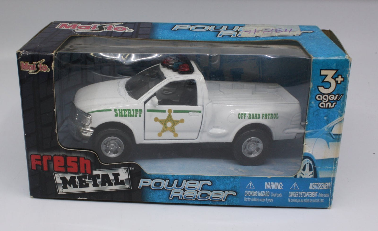 Maisto 21001 O Fresh Metal Power Racer White Sheriff Off-Road Patrol