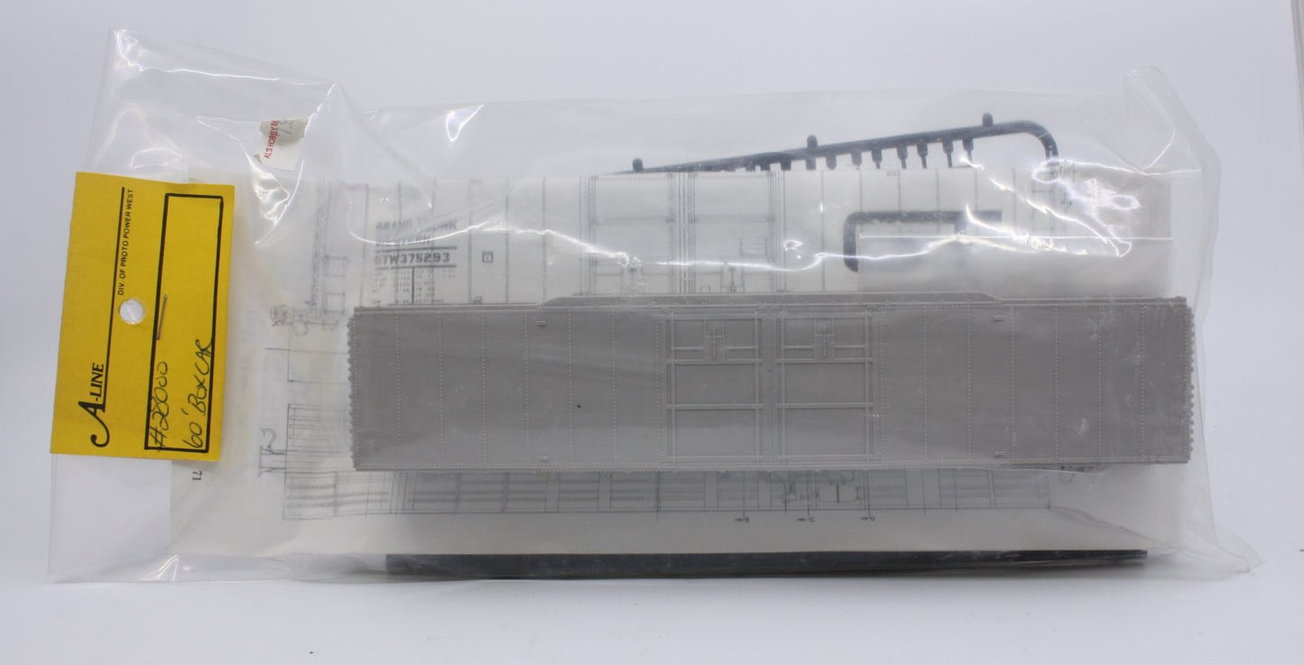A-Line 28000 HO Light Grey 60' Boxcar