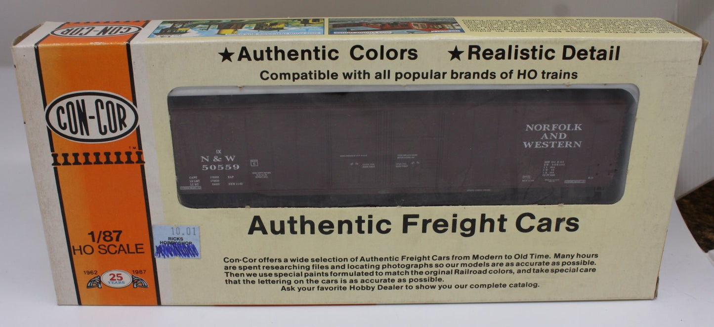 Con-Cor 50559 HO Norfolk & Wester Historical Society Class B-19 G6CCO 50' Boxcar