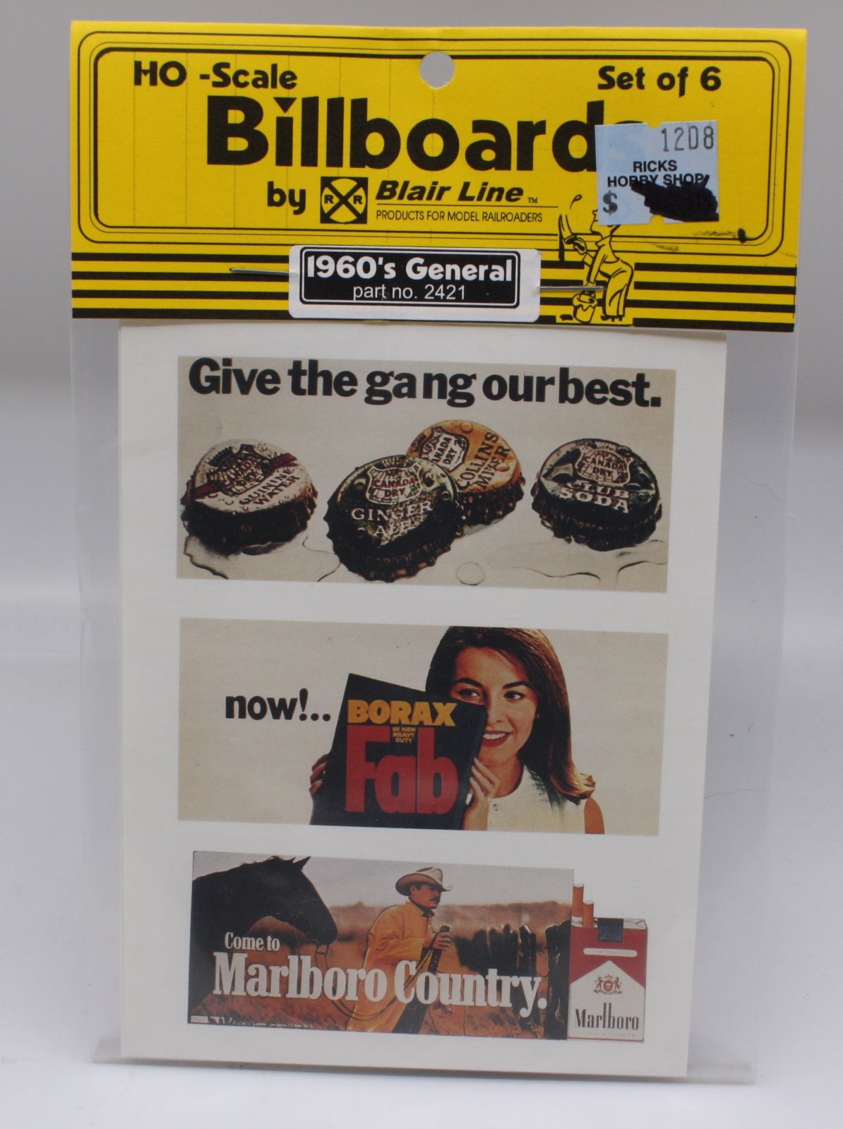 Blair Line 2421 HO Billboards 1960's General Good's