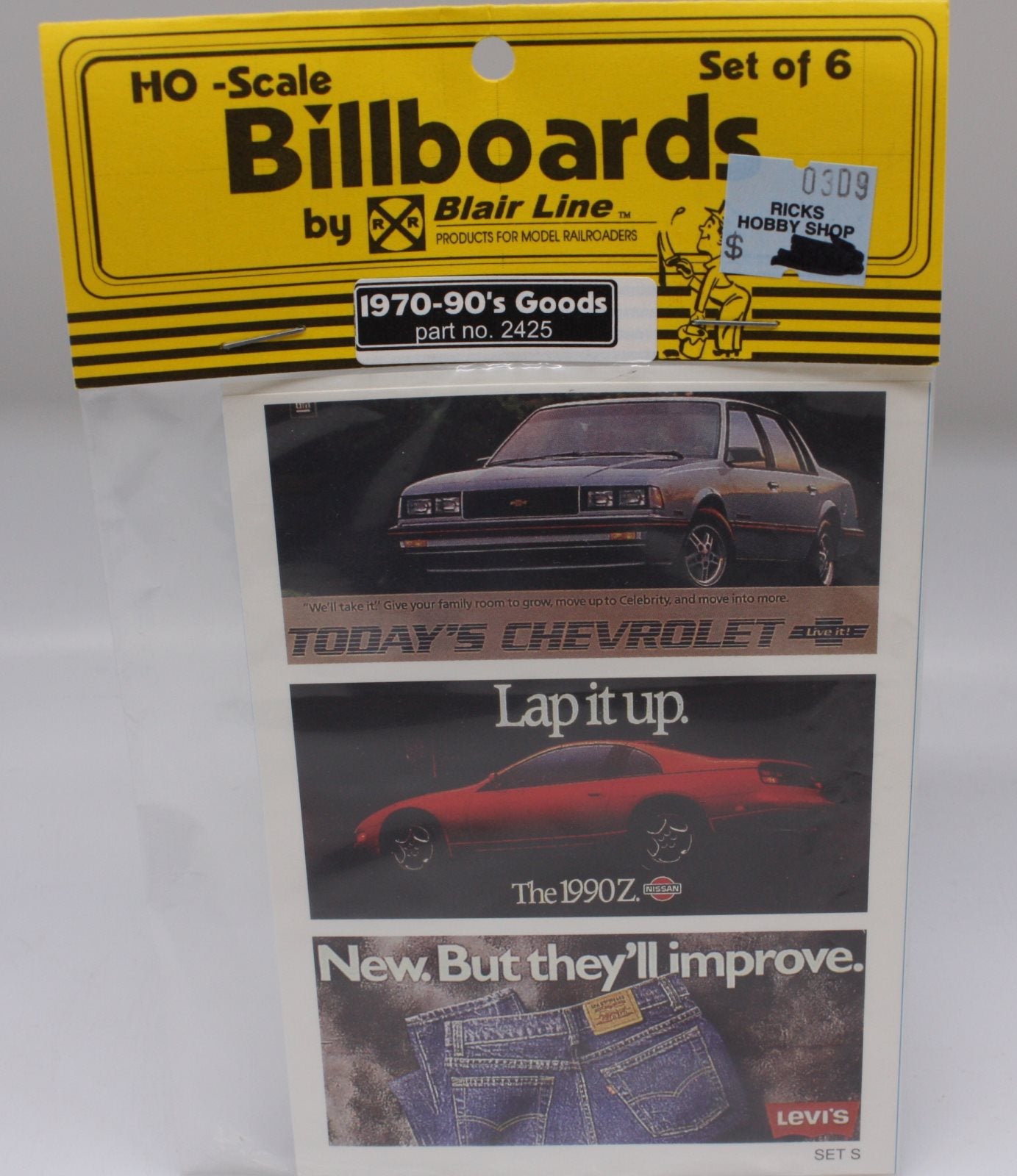 Blair Line 2425 HO Billboards 1970-1990 Goods